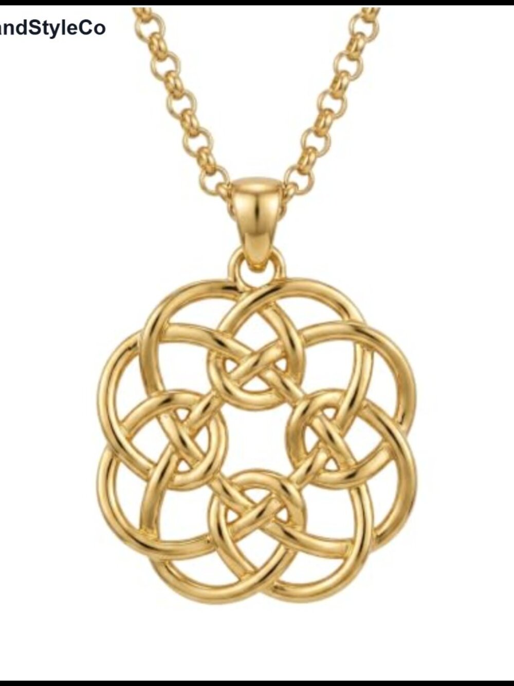 Celtic Knot Pendant Necklace for Women Eternal Love Irish Jewelry Vintage